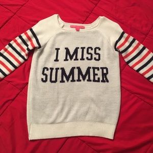 ”I MISS SUMMER” sweater